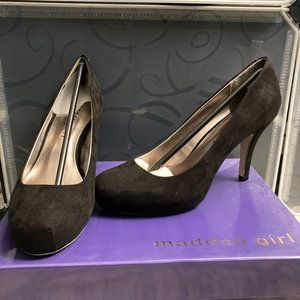 Madden Girl Black Getta heel size 6.5